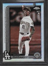 2025 Topps Chrome - Roki Sasaki #217 Sepia Refractor (RC)