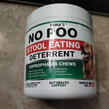 YUMA'S No Poo for Dogs Coprophagia Poop Eating Deterrent 170ct Chews EXP 4/27