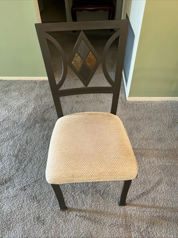 Juego de mesa de comedor de cristal para 6 Foto 4 de 4