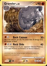 Pokemon Mysterious Treasures Graveler 51/123 UNCOMMON LP