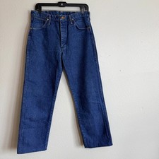 Wrangler 13MWZ Cowboy Cut Jeans Mens 33x34 Blue Denim Made in USA Vintage
