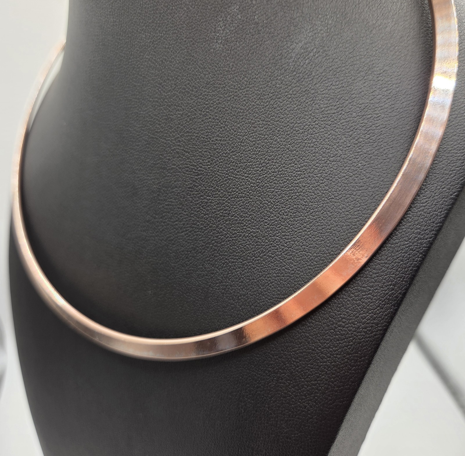 Copper Collar Torc Choker Statement Necklace - image 7