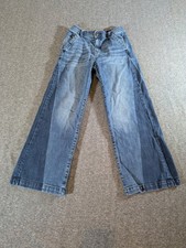 GAP High-Rise Utility Easy Jeans Dark Indigo Two/Tone/Y2K Wide Leg Womens