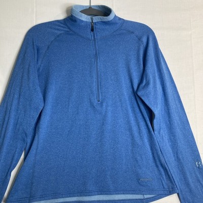Vintage Patagonia  1/4 Zip Sweatshirt Blue Pullover Womens Large Polartec