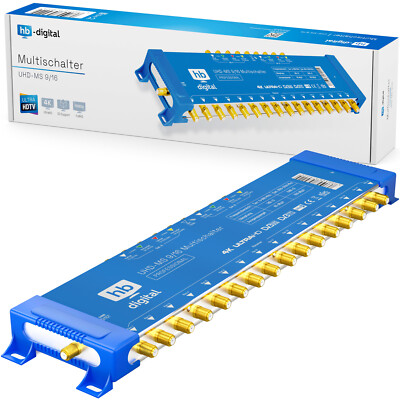 Sat Multischalter 9/16 Multiswitch Switch FullHD 4K 8K MS 16Teilnehmer Verteiler