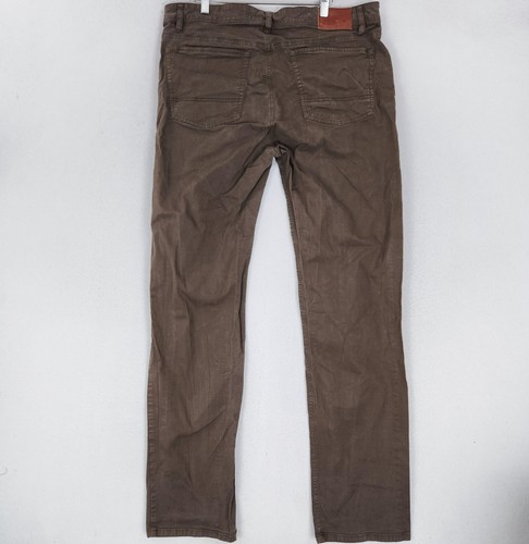 Orvis Jeans Mens 38X34 Brown Five Pocket Straight Leg Casual Denim Classic - Picture 7 of 12