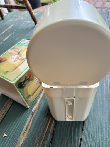 Stow-A-Way Badezimmer Organizer Zahnbürstenhalter Becherspender Weiß Neu Vintage - Bild 10 von 13