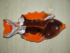 Vintage 70 - lot 2 plats céramique à poisson - présentation et four