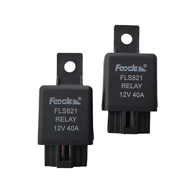 2pcs FLS821 Relay for Automobile air conditioner And Fog lamp 12V 40A 4-Pins