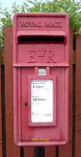 Photo 6x4 Close up, Elizabeth II postbox, Anthorn Postbox No. CA7 380. c2016