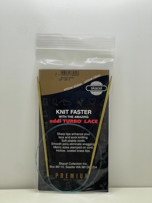 Skacel Knit Faster Addi Turbo Lace 24'' Circular Knitting Needle Size 2