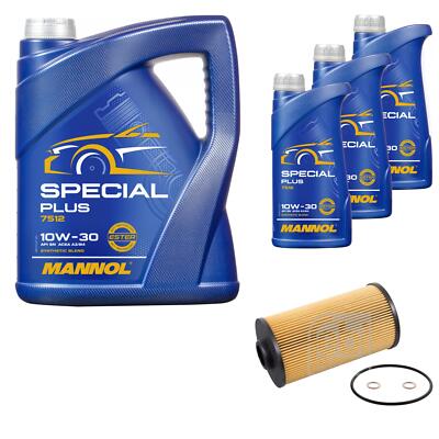 FEBI BILSTEIN Ölfilter 8L MANNOL Special Plus 10W-30 für BMW 8er E31 850 Ci