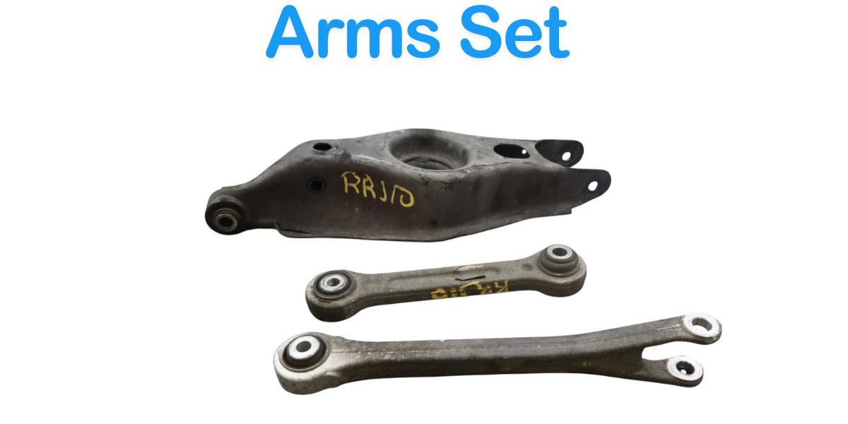 14-18 Maserati Quattroporte Rear Right Passenger Side Control Arms Set of 3 OEM