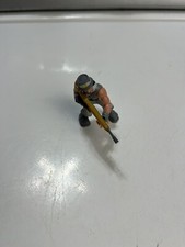 Grey Iron Toy Soldier Kneeling Firing Rifle