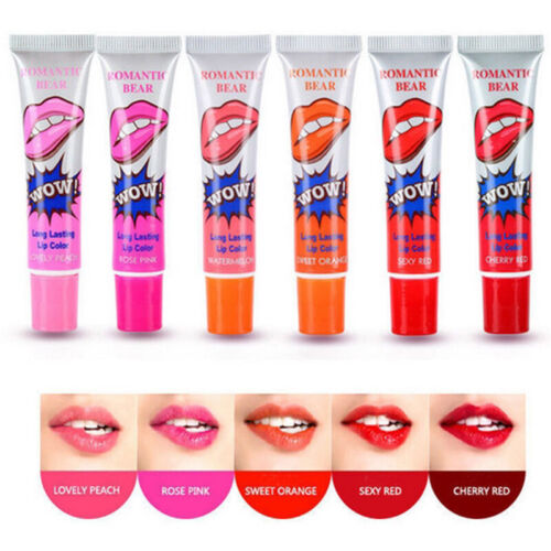 6 Colors Romantic Bear Lip Gloss Lipstick Peel off Lip Tint ***Video*** - Picture 1 of 40