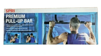 SPRI Premium Padded Iron Gym Pull Up Bar NEW Home Gym Workout
