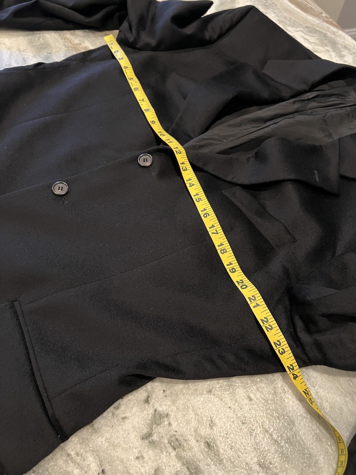 Hugo Boss Angelico Loro Piana Mens Black Cashmere 3 Button Blazer Jacket 44R thumbnail 5