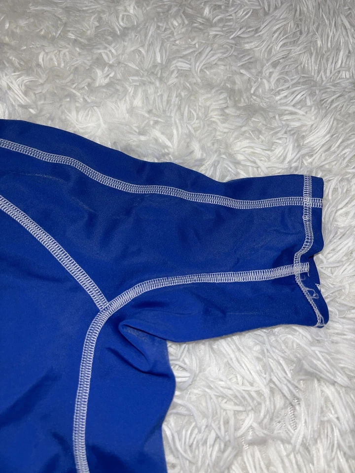 Lands End Kids Boys Sz. 7 Classic Blue Rashguard. Great Top - Image 3 of 4
