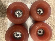 Kryptonics Wheels 1980S 78A 70MM Red W/Bearings No Chips Solid  Ready To Sk8