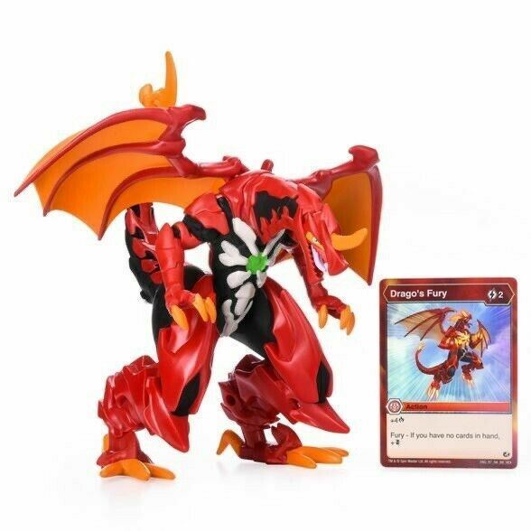 Bakugan Battle Planet Dragonoid Deluxe Action Figure And Trading Card