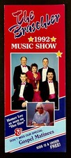 1992 Braschler Music Show Homer Lee Gospel Branson MO Vintage Travel Brochure