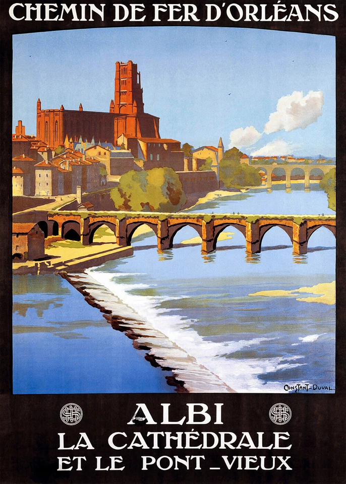MESIDÉESDECADEAUX Affiche chemin de fer Orléans - Albi