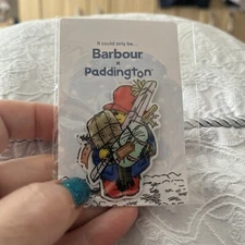 Barbour Paddington Bear lapel pin badge