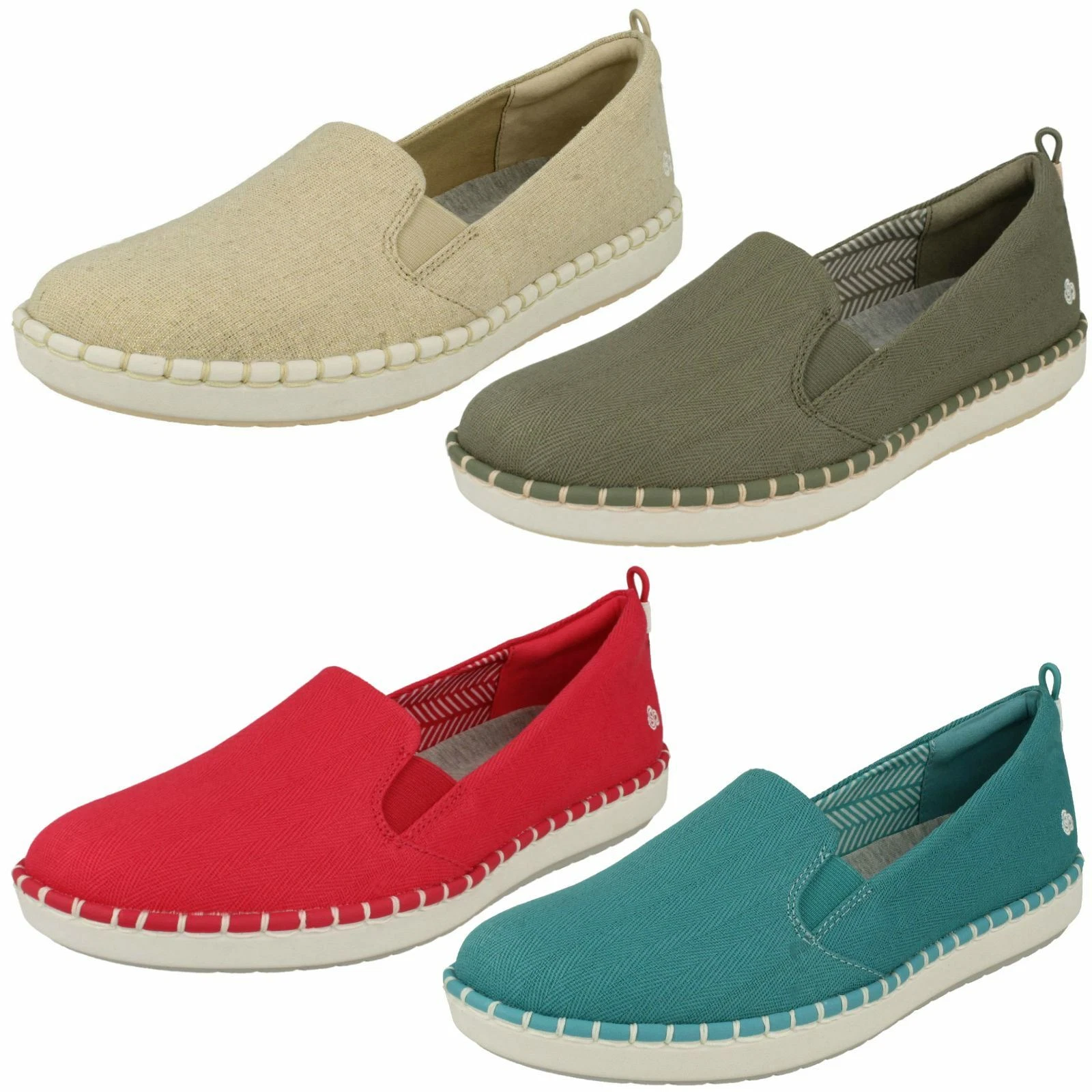 Scarpe stile mocassino donna Cloud Steppers by Clarks passo luminoso slip