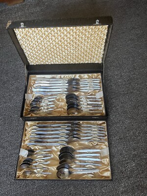 Besteck 48 Teilig Wellner Aue DDR Besteckkasten ABS Auer Bestecke