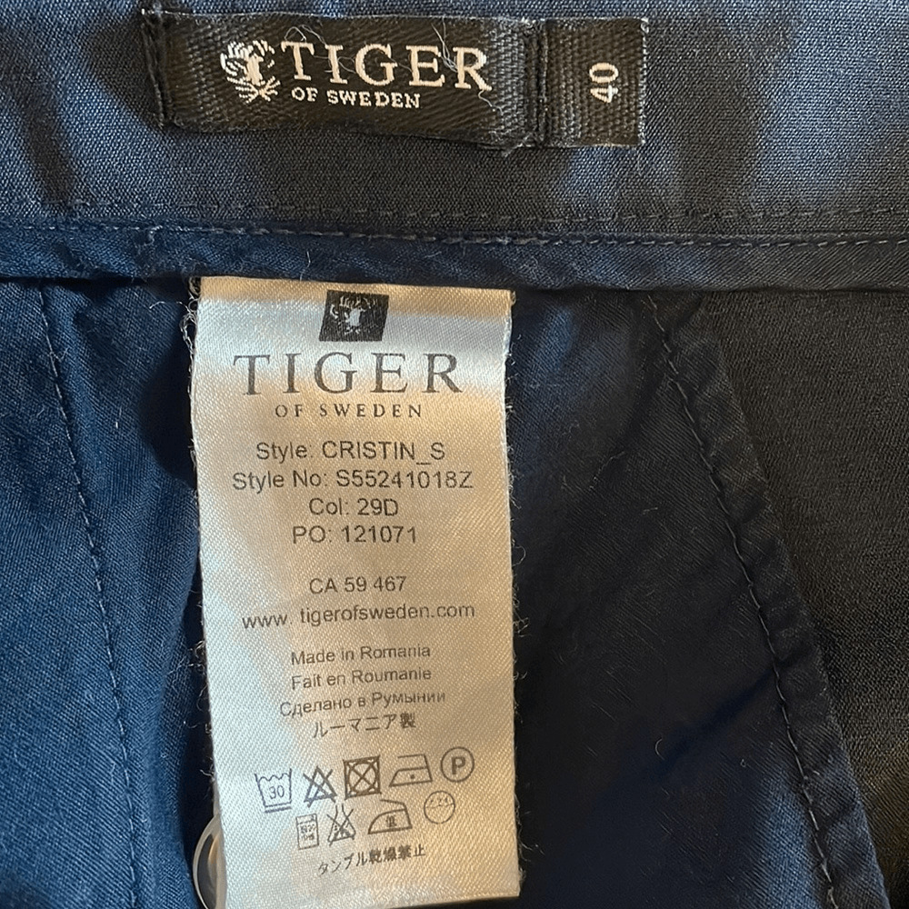 Tiger of Sweden Christin-S navy blue pants size 40 - image 4