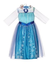 Elsa Frozen Disney Princess Enchanting Dress Child Size 4-6X Licensed 63593 New