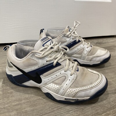 Nike Zoom Air 2006 White/Blue Indoor Court Shoes Volleyball Womens