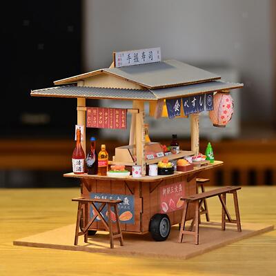 Mini Sushi Shop Modell Zum Selbermachen Spielzeug Haus Handwerk Neuheit Design Zum Selbermachen Puppenhaus Kits