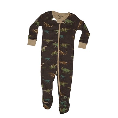 Hatley Baby Dinosaur Print Cotton Footed Coverall Zipper One Piece 3-6m 6-12m