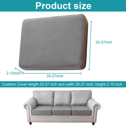 2/4/6PCS Patio Seat Cushion Covers Waterproof Outdoor Stretch Sofa Slipcover US - Picture 21 of 38