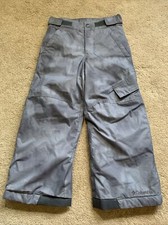 GUC Columbia Outgrown Fleece Lined Winter Snow Pants GRAY KIDS XXS MSRP 50