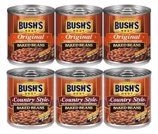 Bush's Best 3 Original Baked Beans, 3 Country Style Baked Beans, 8.3 Oz