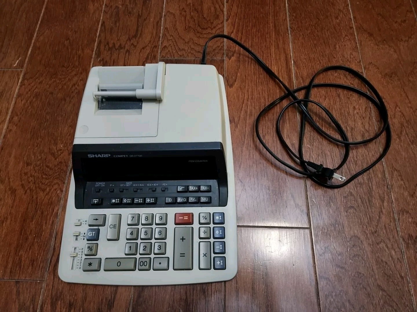 Sharp Compet QS-2760H Electronic Printing Calculator 12-Digit Tested - View #10