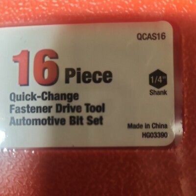 【引き取り限定】【中古品】MAC TOOLS マックツール QCAS16 クイックチェンジ ビットセット 16Pc ケース入 Mac Tools 16 PC Quick Change Fastener Drive Tool Automotive Bit