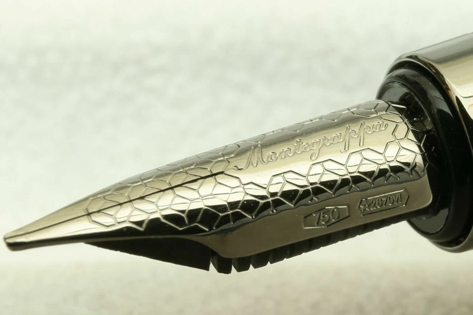 Montegrappa "NEROUNO LINEA" Füller NIB 18 Karat Gold M Schwarz eVp 535€ - Bild 3 von 4