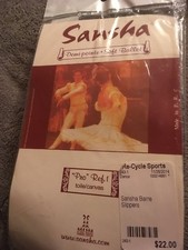 Ballet Shoes-White Canvas w/Elastic-Class Classics-Ligne Danse SANSHA-6M NEW