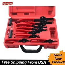 11pc CAL-HAWK SNAP RING PLIER SET USE ON INTERNAL/EXTERNAL RINGS BLUE CASE 