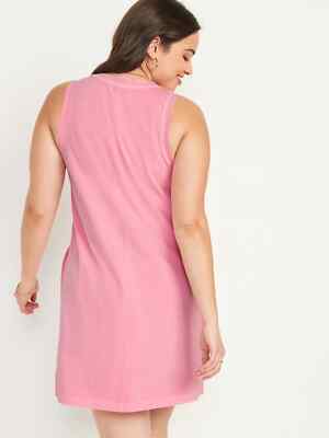 Old Navy Sleeveless Vintage A-Line Mini Shift Dress Size S- Pink Splender