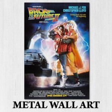 Listing image for Movie Poster Back to the Future 2 Film Memorabilia Metal Sign Retro Cinema