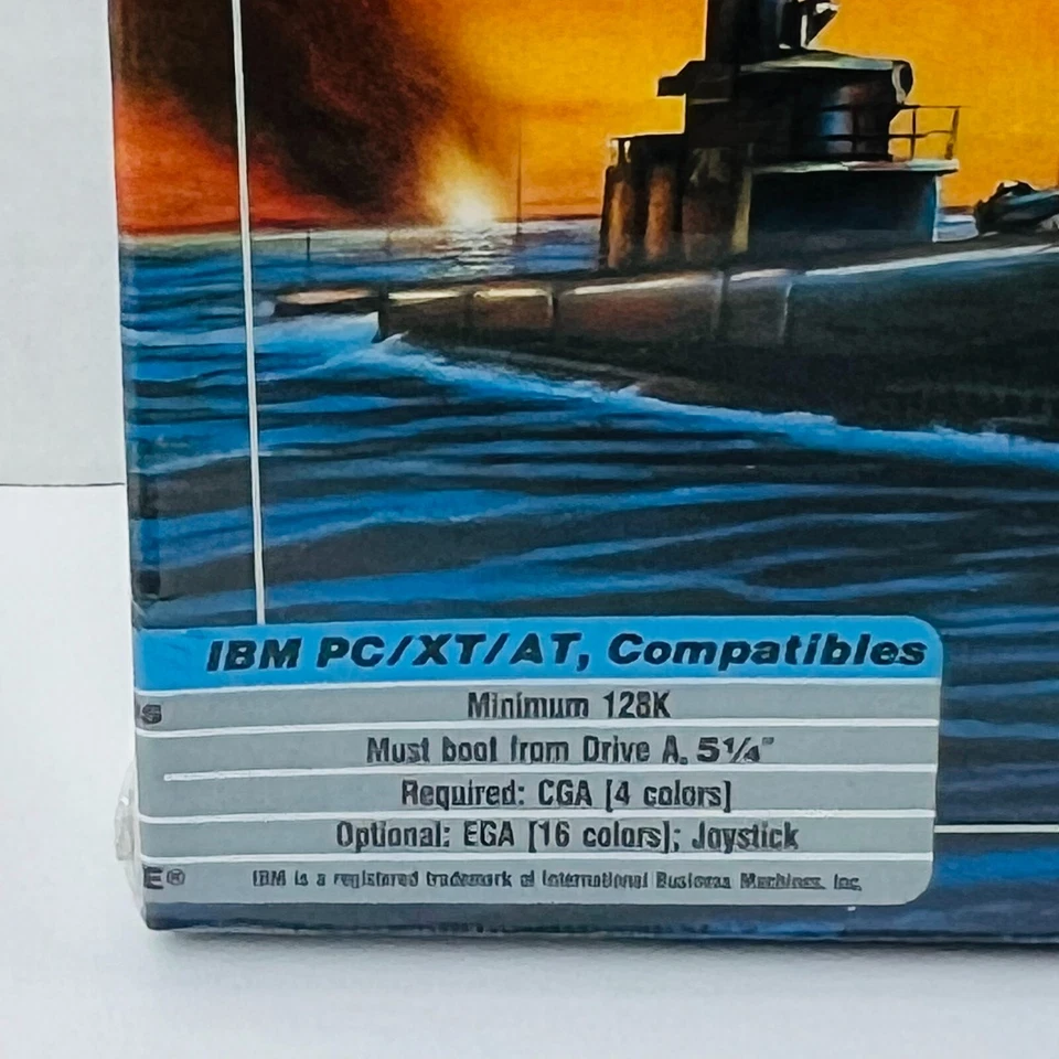 Micro Prose Silent Service Submarine Simulation 5.25" PC Computer Game IBM New - Image 3 of 4