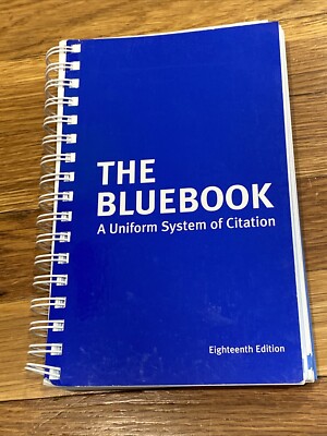 The Bluebook: A Uniform System of Citation by Harvard Law Review (Spiral-bound)