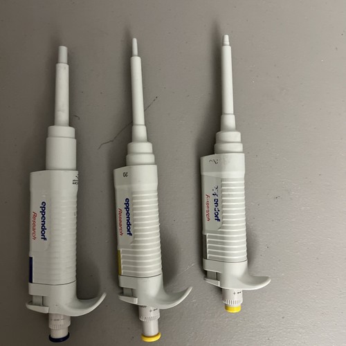 Juego de 3 Pipetas Eppendorf Research 20.200.1000uL Pipetman Pipettor - Trabajo probado - Imagen 3 de 9