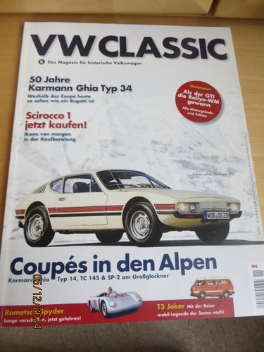VW Classic 2012 Das Magazin für historische Volkswagen 50 Jahre Karmann