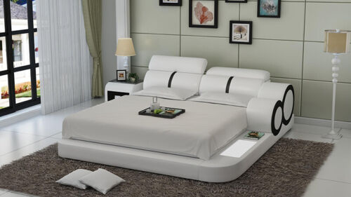 Wasserbett Hotel Doppelbett Betten Komplett Lederbett Polsterbett Wasser + USB - Bild 8 von 12