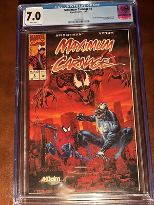Maximum Carnage #1 ACCLAIM Promo Spider-Man Venom RARE Comic CGC 7.0 1994 Fine